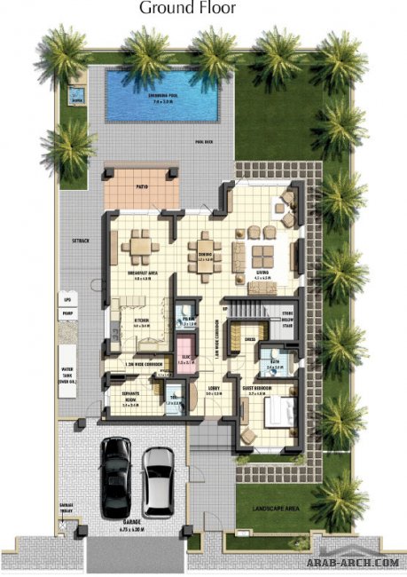 Emirates Golf Club  - villas floor plans