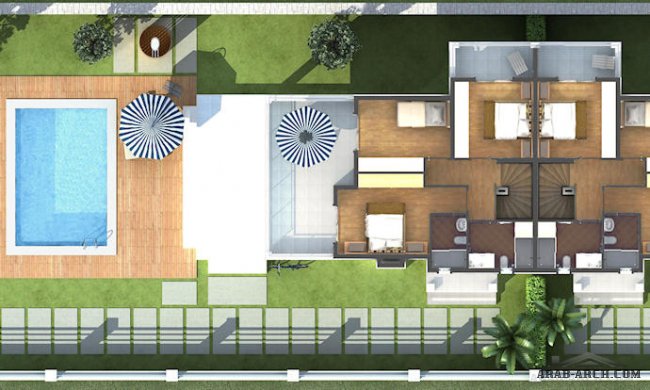 Olea Houses - Floor Plans - total area 148,07 m2 