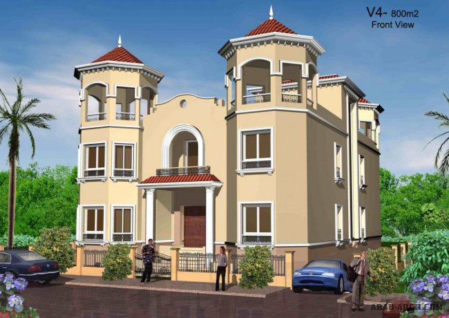 Gladios Garden - villa floor plans 280 sq.m/floor