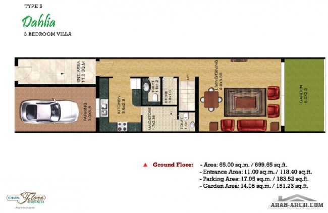  Dhahlia Chapal Flora Residences- villa 