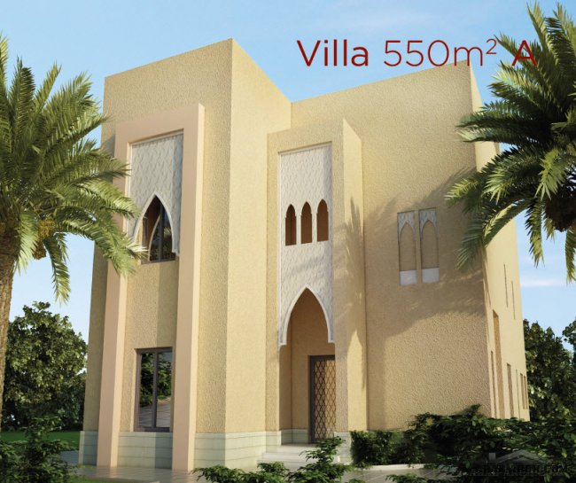 مخطط فيلا خليجى Villa 550m2 A