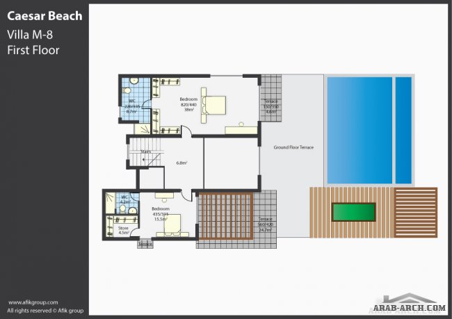 Beach Front Villas floor plans