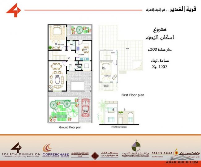 خرائط مشروع اسكان النجف - قرية الغدير