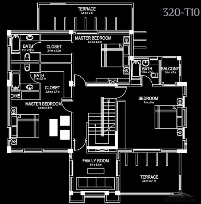 خرائط الفيلا Arbil Mass City 320 m T10