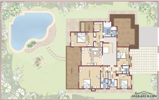 Swan Lake - Sixth of October - Type 3 Plot area: 1300m2 BUA: 780m2 6 bedrooms