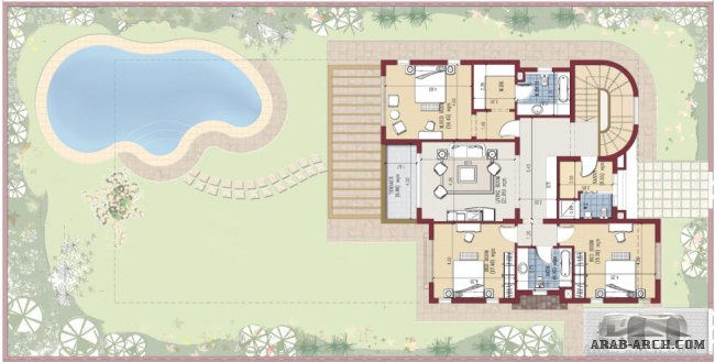 Seasons Residence - New Cairo - Type D Plot area: 700m2 BUA: 340m2 3 bedrooms