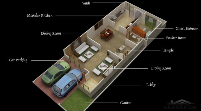 spanish villa floor plans 3d