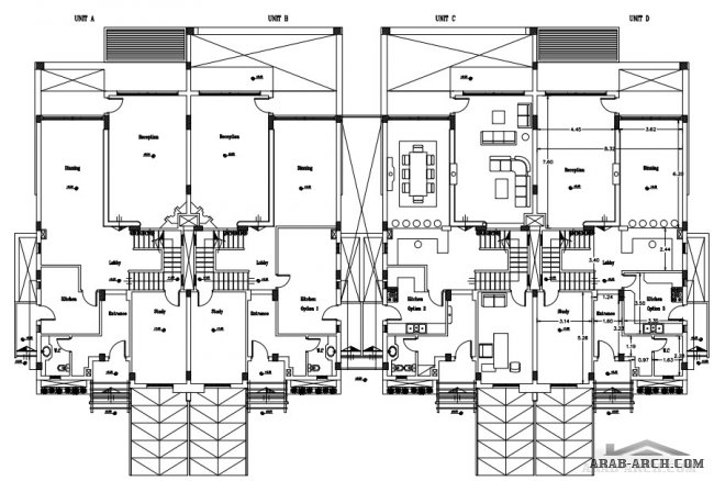 palm springs residential community  - villa Zone C - twin houses