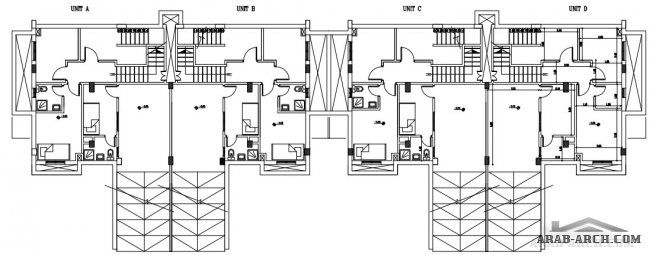 palm springs residential community  - villa Zone C - twin houses