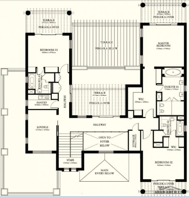 FLOOR PLANS 4 BEDROOM VILLA TYPE A