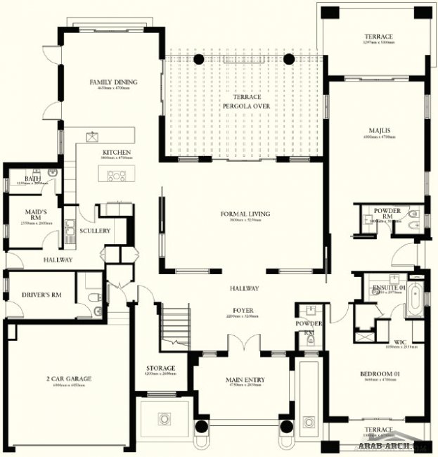 FLOOR PLANS 4 BEDROOM VILLA TYPE A