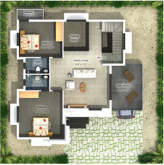 Floor plans &  villa Elevation 