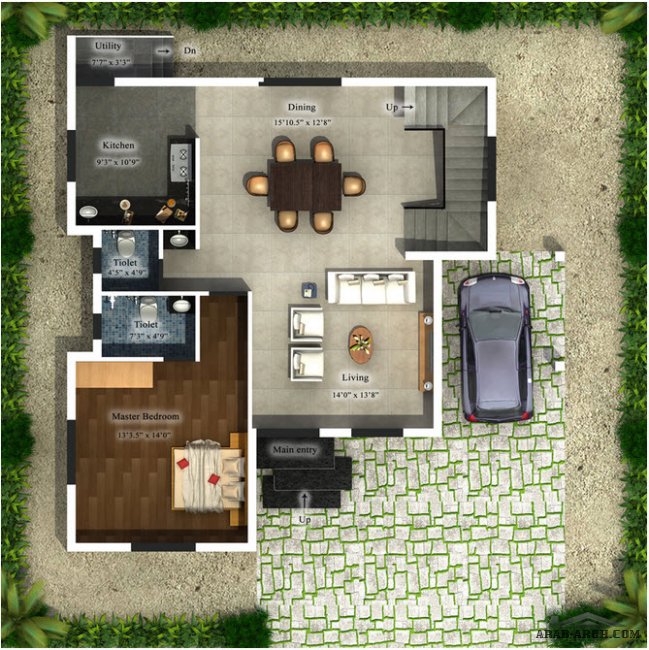 Floor plans &  villa Elevation 