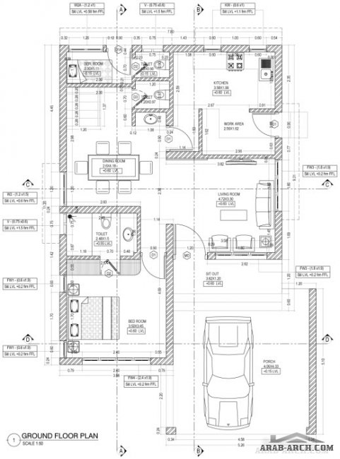  2D and 3D Floor plans - super luxury Gold Series Villas