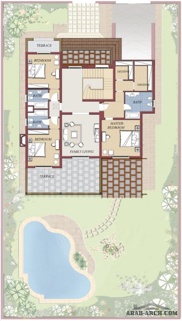 Swan Lake - New Cairo  - Type 1 Plot area: 800m2 BUA: 375m2 4 bedrooms 