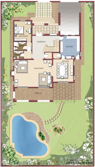 Swan Lake - New Cairo  - Type 1 Plot area: 800m2 BUA: 375m2 4 bedrooms 