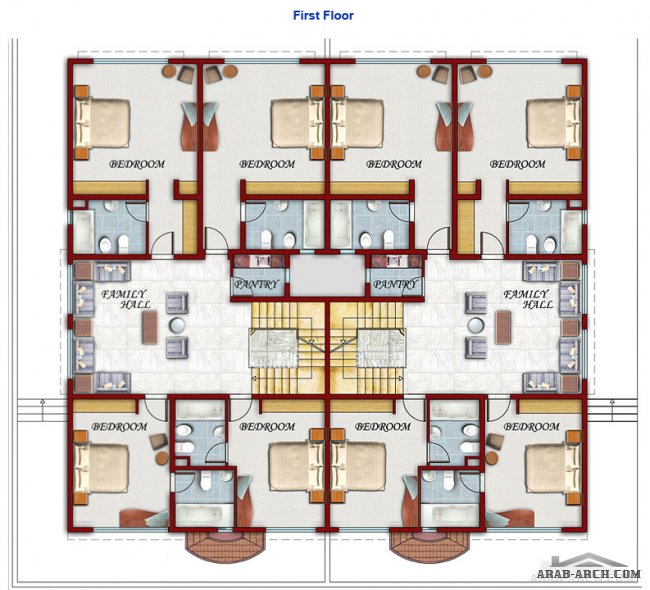 makarem - AL ROWDAH VILLA- FLOOR PLAN