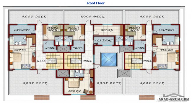 فيلات متصلة MAKAREM COMPOUND - Floor Plan