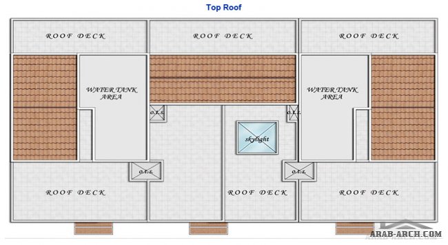 فيلات متصلة MAKAREM COMPOUND - Floor Plan