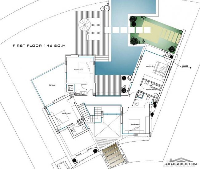 TStand-alone villas Type D Total Land Area is : 790 sqm