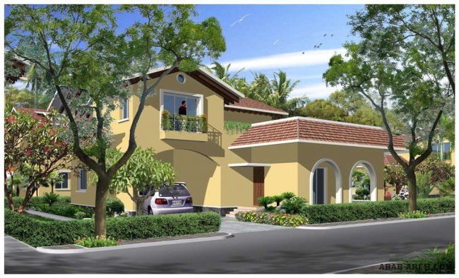 villa Type A – 3 Bedroom – Plot Area: 5500-7500 sq. ft.