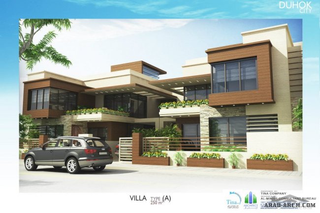 تينا لاند - دهوك - فيلا  متر مربع 250 VILLA A FLOOR PLANS