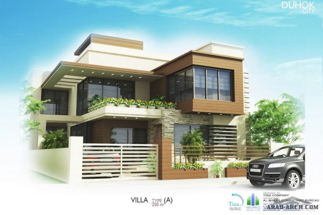 تينا لاند - دهوك - فيلا  متر مربع 250 VILLA A FLOOR PLANS