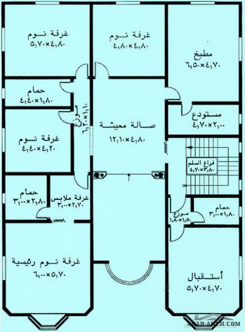 فيلا 4 غرف نوم 7 حمامات مساحه الدور الارضى 285 متر مربع