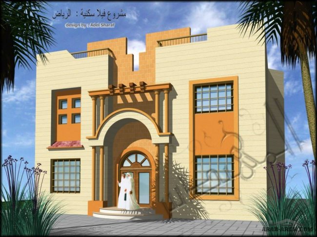 المهندس عادل شرف - واجهات فيلات سكنية فى الرياض