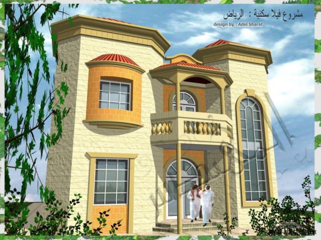 المهندس عادل شرف - واجهات فيلات سكنية فى الرياض