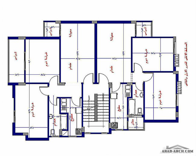 عمارة سكنية نموذج شقة و شقتين فى الدور