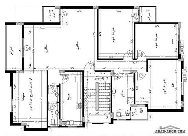 عمارة سكنية نموذج شقة و شقتين فى الدور