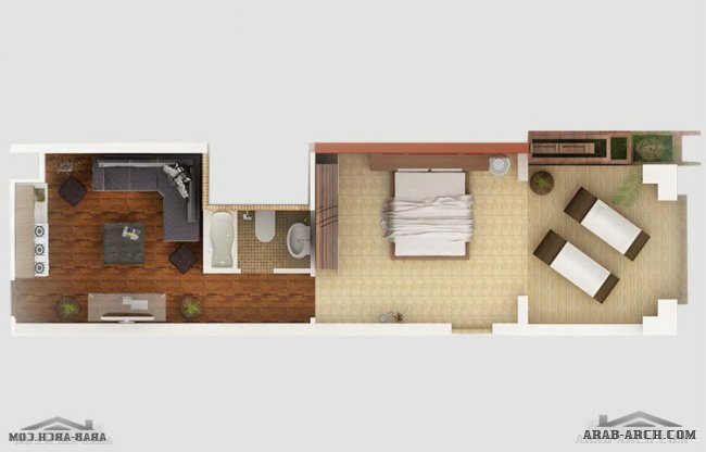 floor plans - Studio on the Red Sea Coast