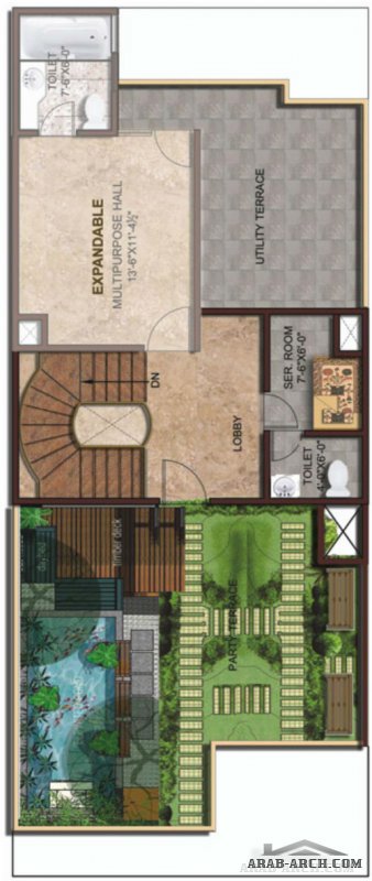 Duplex Villa  floor plans