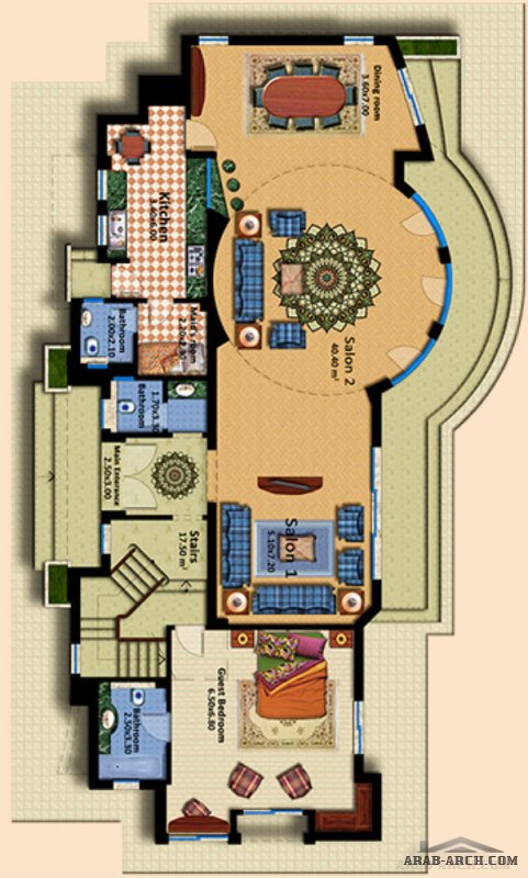 villa rose - floor plans