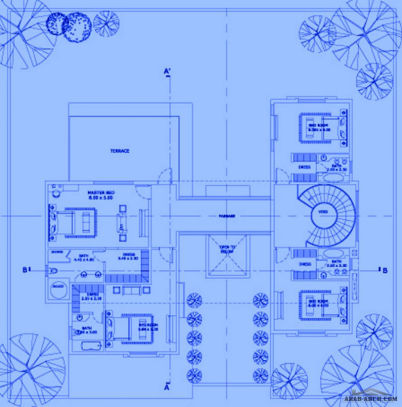 Type A Villa - Front and floor View