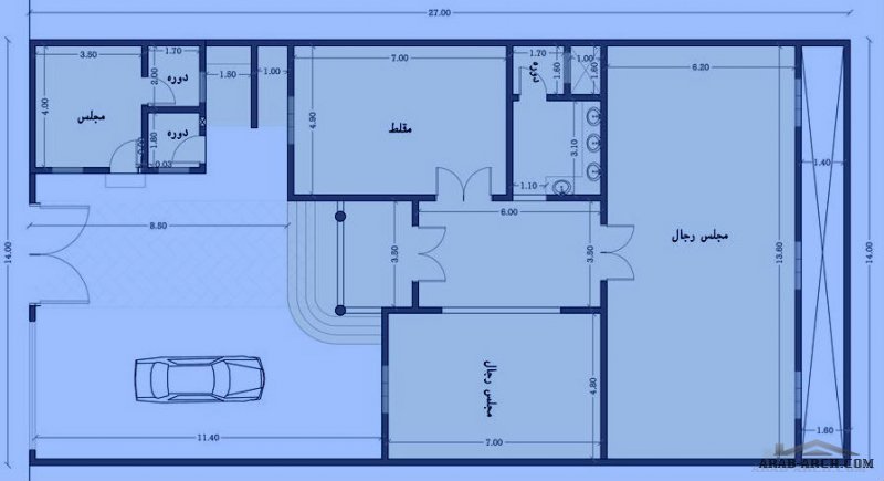 تصميم استراحة خاصة - شركة القطر للاستشارات الهندسية