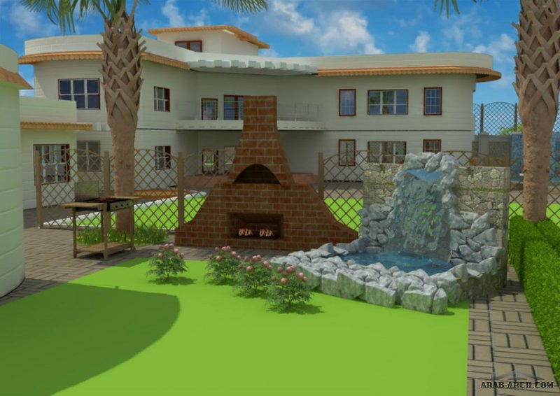 finalizing 3d villa -  by Summer fouad