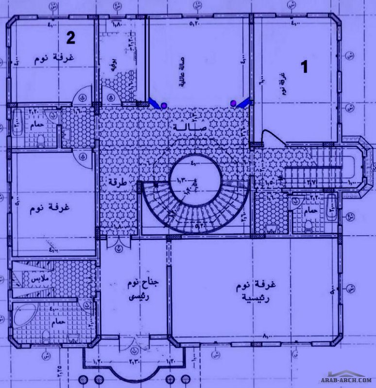 تصاميم فيلا خليجى بمقاس مرتب ومنظم جدا